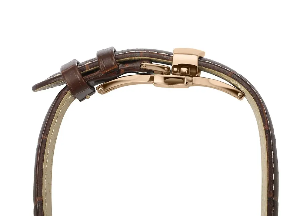 iStrap Leather Watch band -Alligator Grain Embossed Pattern Calfskin Replacement Strap-20mm | Classic Elegance for Men & Women - view 6