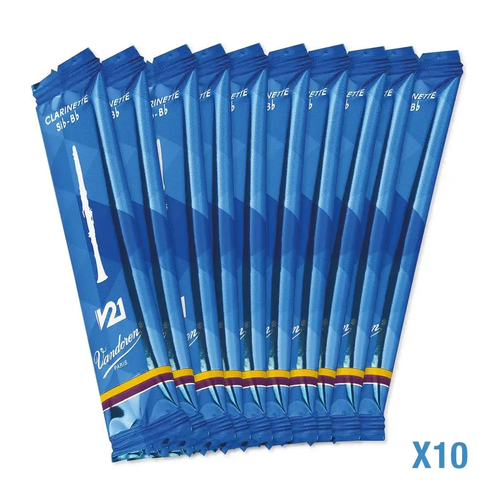 Vandoren CR804 Bb Clarinet V21 Reeds Strength 4 (10-Pack) | Warm Tone & Immediate Response - view 3