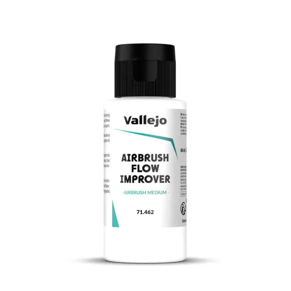 Vallejo Airbrush Flow Improver 60ml (2.02 fl.oz.) | Enhances Acrylic Paint Flow for Professional Airbrushing - main product image