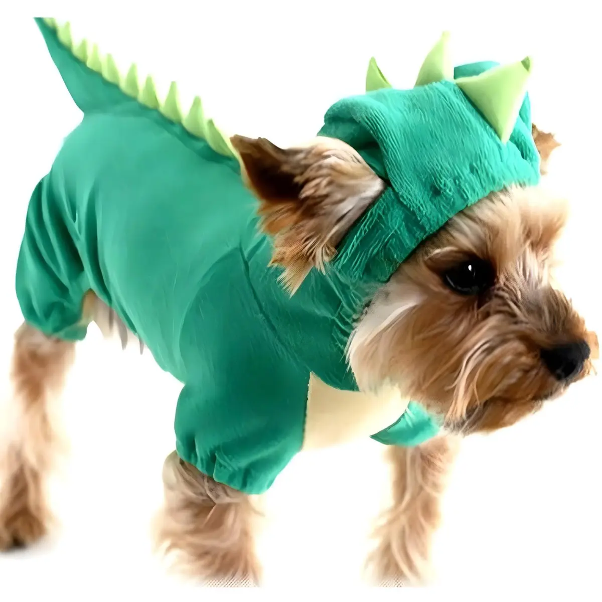 NACOCO Dog Dinosaur Costume Green Size S | Dinosaur Style Pet Clothes for Medium & Large Dogs - view 2