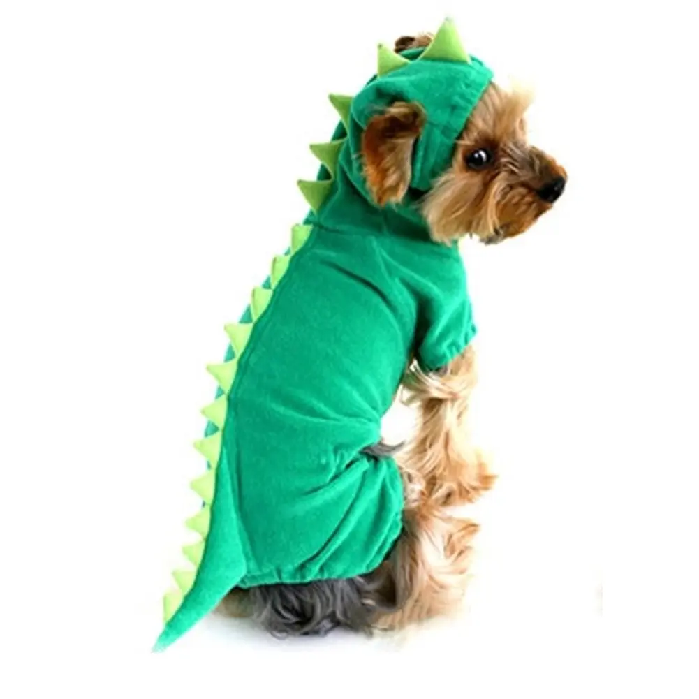 NACOCO Dog Dinosaur Costume XS | Green Pet Clothes for Medium & Large Dogs, Halloween & Party Ready - main product image