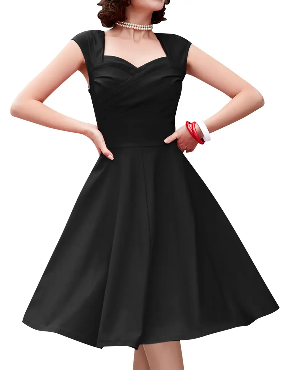 MUXXN Women's Vintage Retro Swing Dress XL | 1950s Inspired Classic Style - main product image