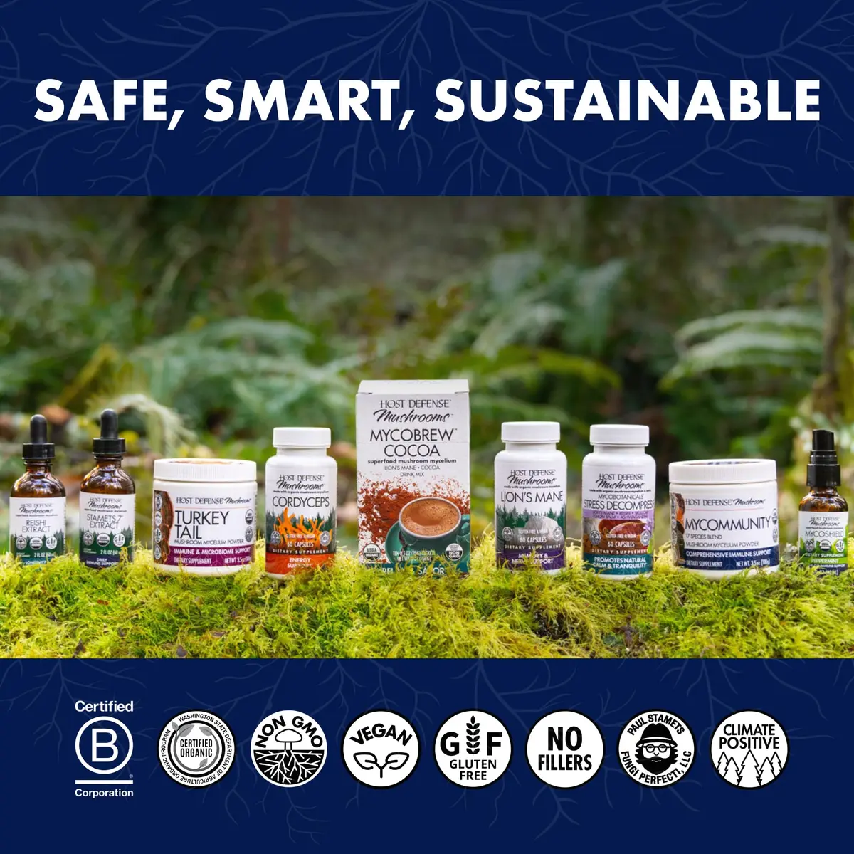 Host Defense Stamets 7 Immune Support Capsules 120 Count | 7-Species Mushroom Blend for Daily Immune Support - view 7