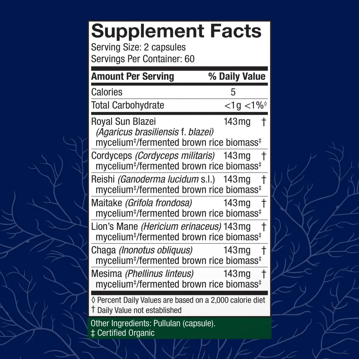 Host Defense Stamets 7 Immune Support Capsules 120 Count | 7-Species Mushroom Blend for Daily Immune Support - view 2