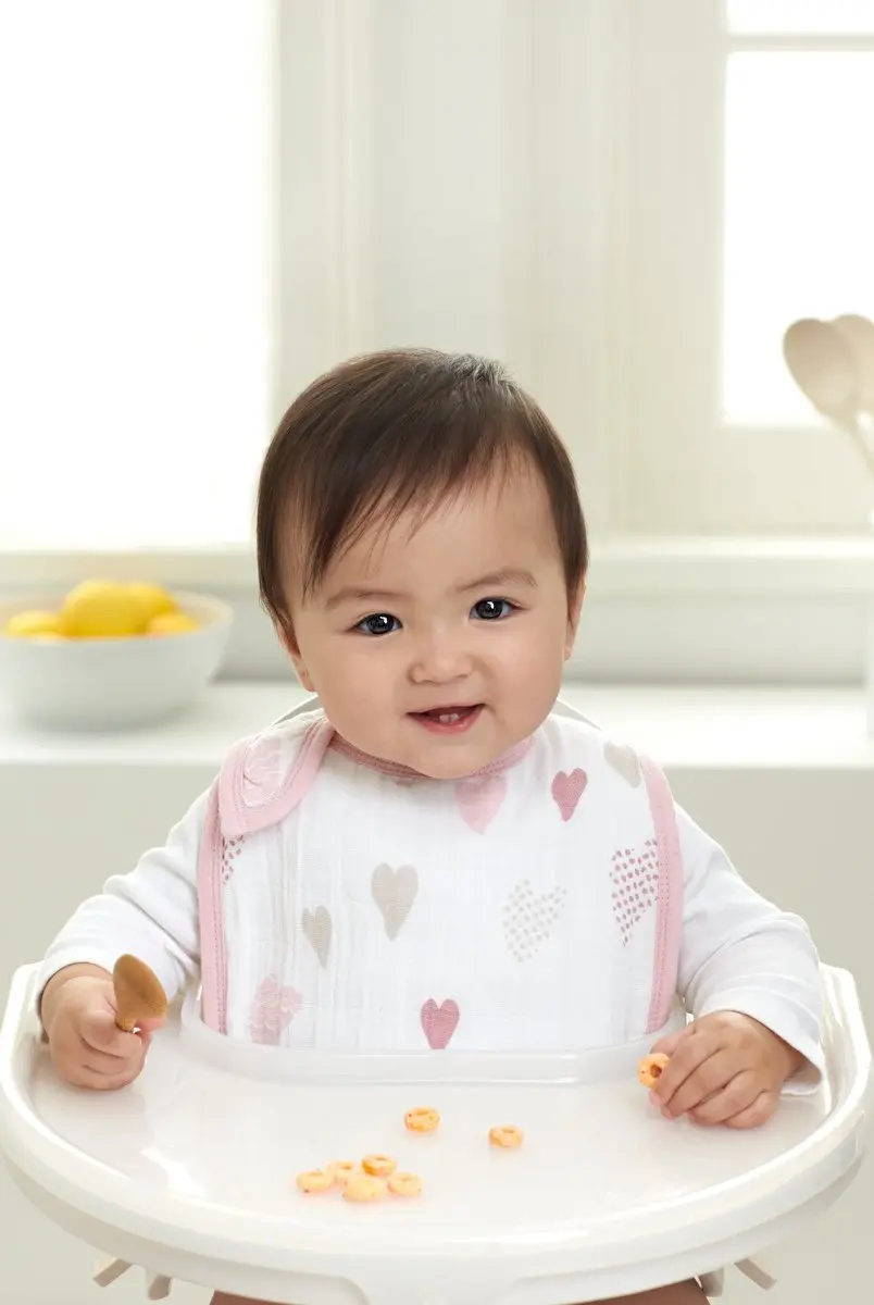 aden + anais Snap Bibs 3 Pack, Rock Star, 23cm x 32.5cm (9" x 13") | 3-Layer Cotton Muslin - view 3