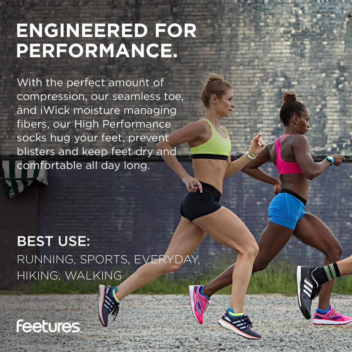Feetures High Performance Max Cushion Ankle Sock, Heather Gray, L | Supportive Blister-Free Comfort - view 6