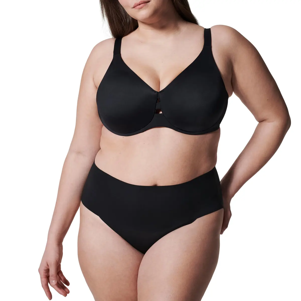 SPANX Supersmooth Undie-tectable Briefs, Very Black, M | Comfortable Support & Flattering Fit - main product image