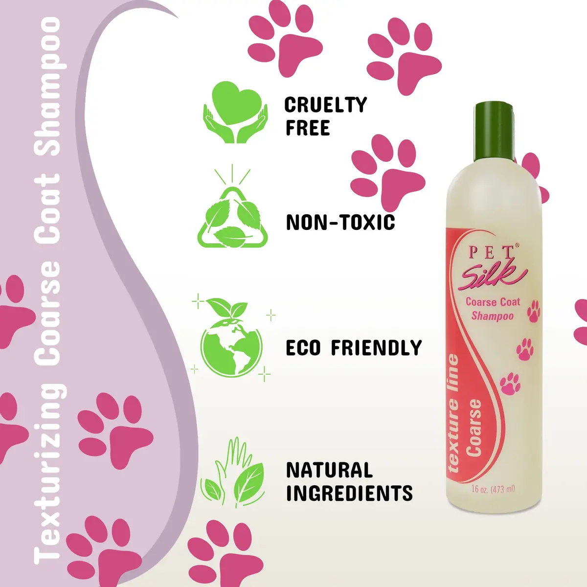 Pet Silk Coarse Coat Shampoo 16 Oz | Texturizing & Coarse Coat Care for Dogs - view 6
