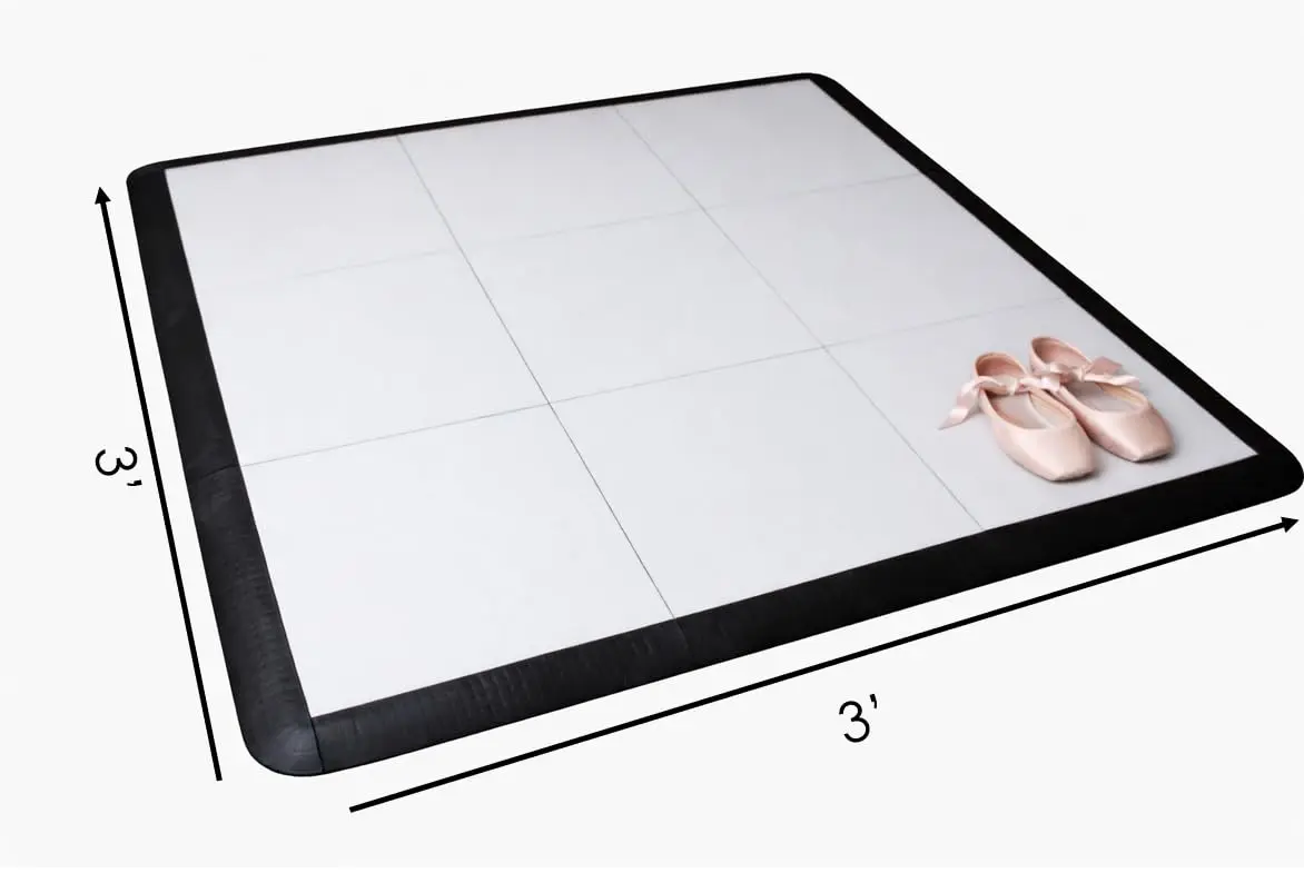 Big Floors SnapLock Portable Dance Floor Kit, 3'x3' | Expandable, Waterproof, Made in USA - view 8