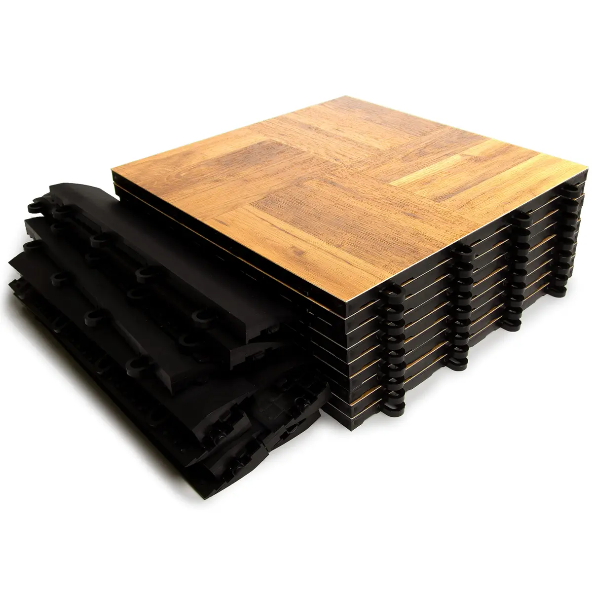 Big Floors SnapLock Portable Dance Floor Kit, 3'x3' | Expandable, Waterproof, Made in USA - view 3