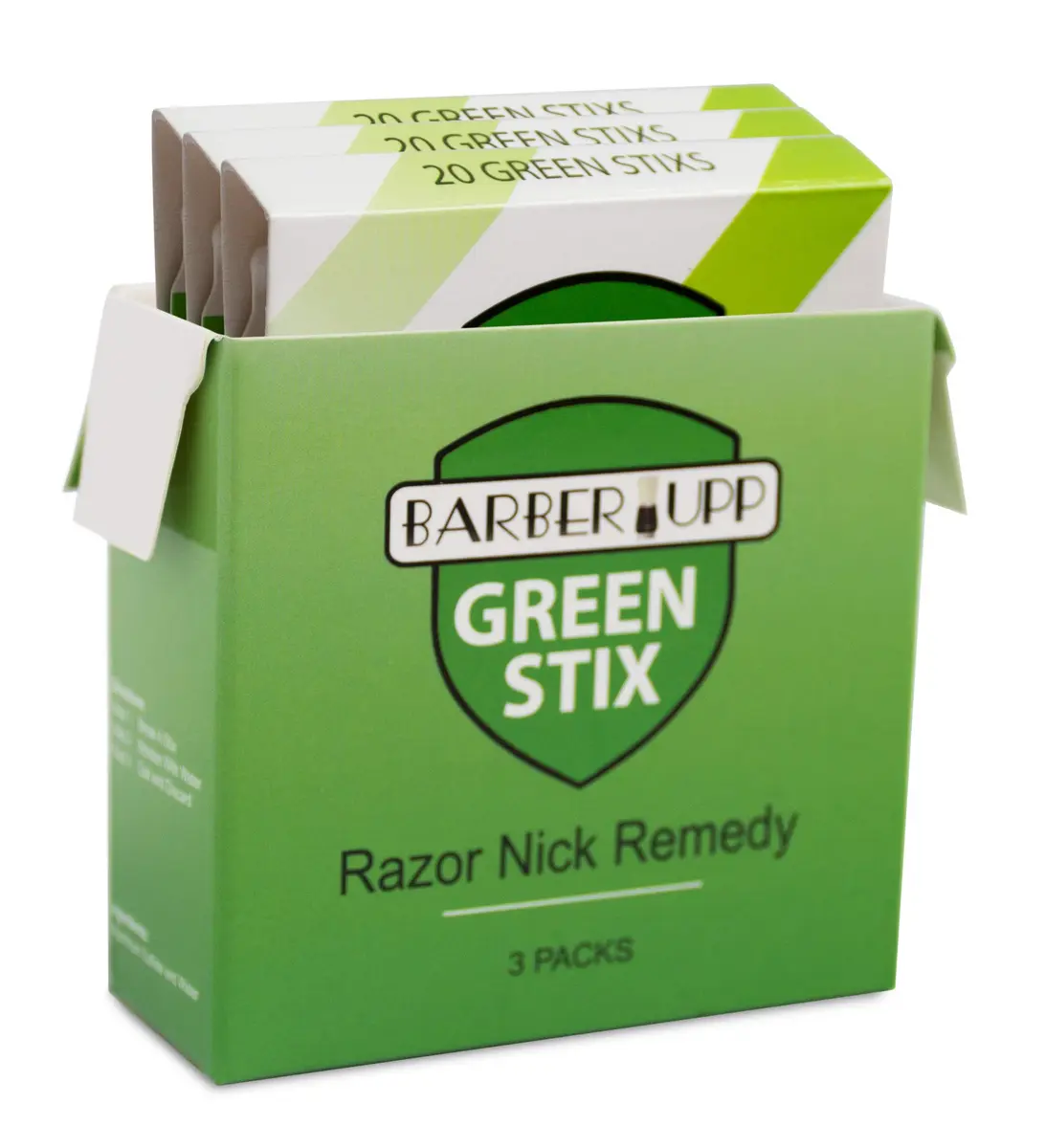 BARBERUPP Styptic Stick 3 Pack | Stops Razor Nicks Instantly, Sanitary & Travel-Friendly - main product image