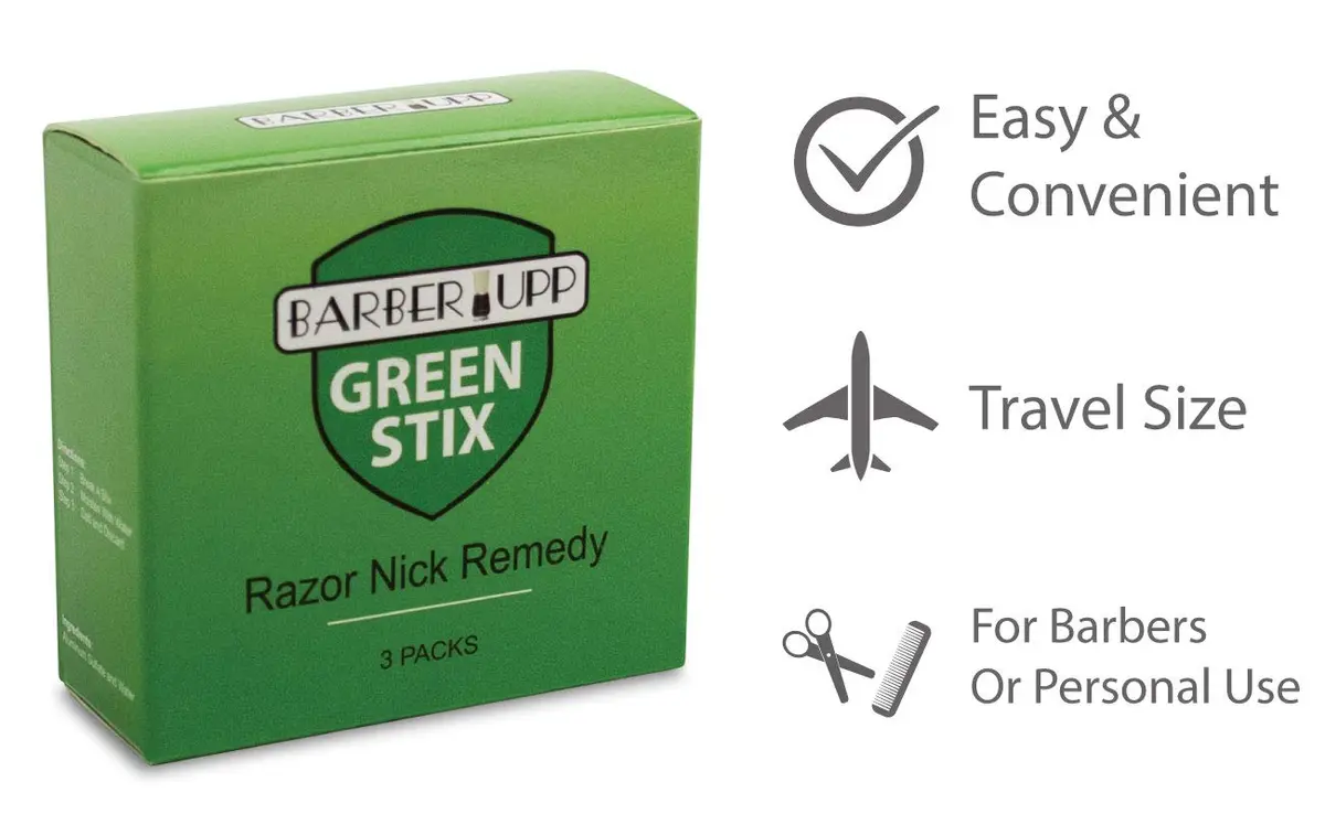 BARBERUPP Styptic Stick 3 Pack | Stops Razor Nicks Instantly, Sanitary & Travel-Friendly - view 7