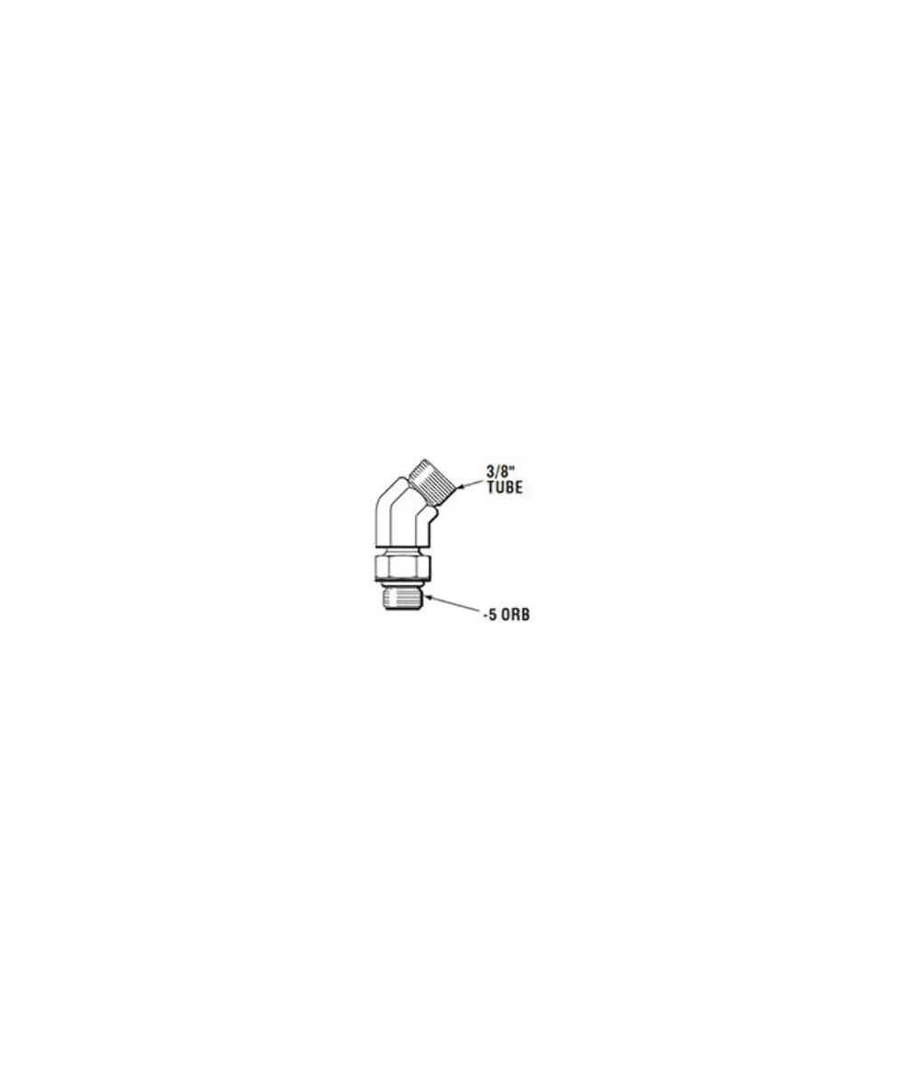 SeaStar HF6011 ORB Fitting Kit, 3/8" Compression, Black | Durable Marine Fitting for Boating - view 2