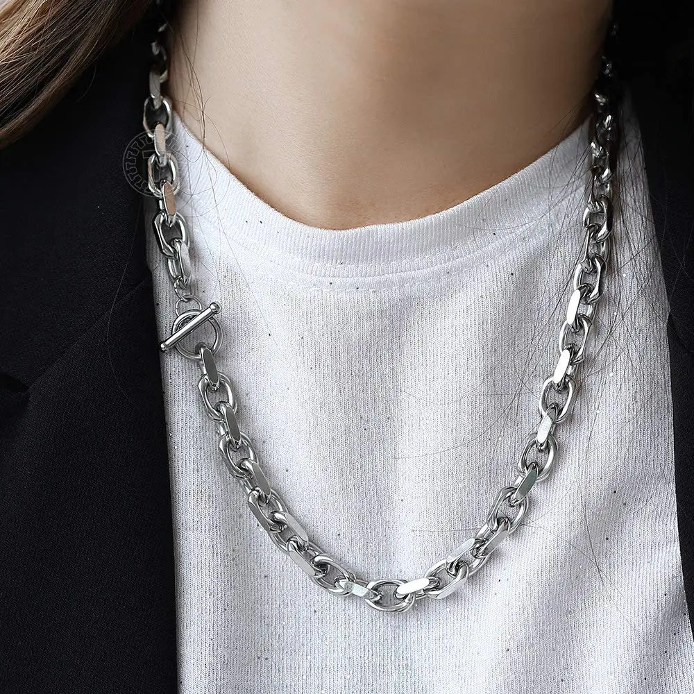 Trendsmax Stainless Steel Necklace Cable Rolo Link Chain 18 inch | Heavy-Duty, Hypoallergenic & Adjustable - view 5