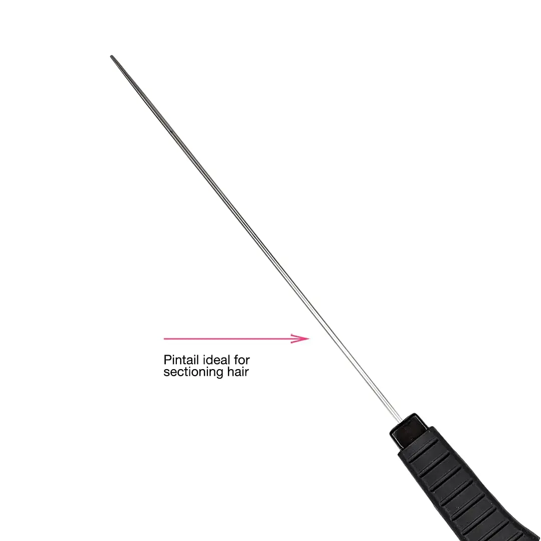 Colortrak Duo Color Brush with Pin Tail, Black | Precise Hair Color Application & Weaving Tool - view 7