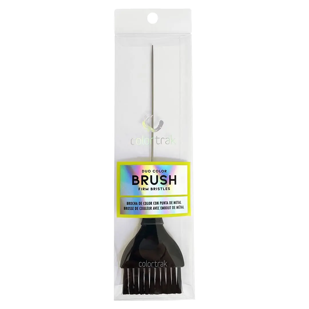 Colortrak Duo Color Brush with Pin Tail, Black | Precise Hair Color Application & Weaving Tool - view 8