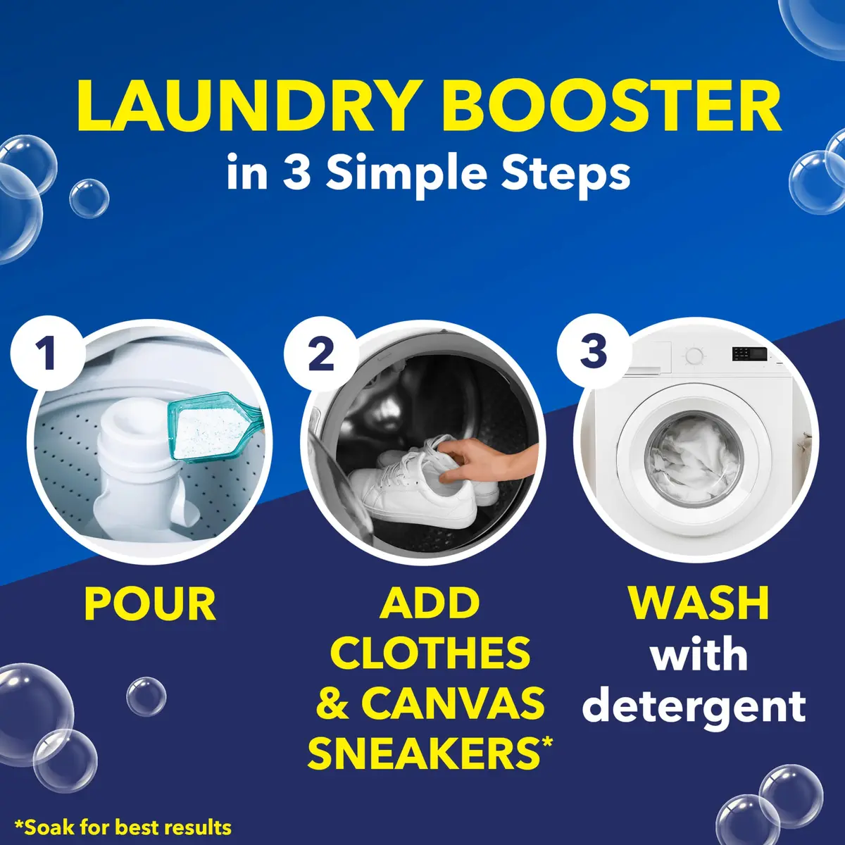 OxiClean White Revive Laundry Whitener and Stain Remover Powder 1.36 kg (3 lb) | Oxygen-Based Whitening - view 5