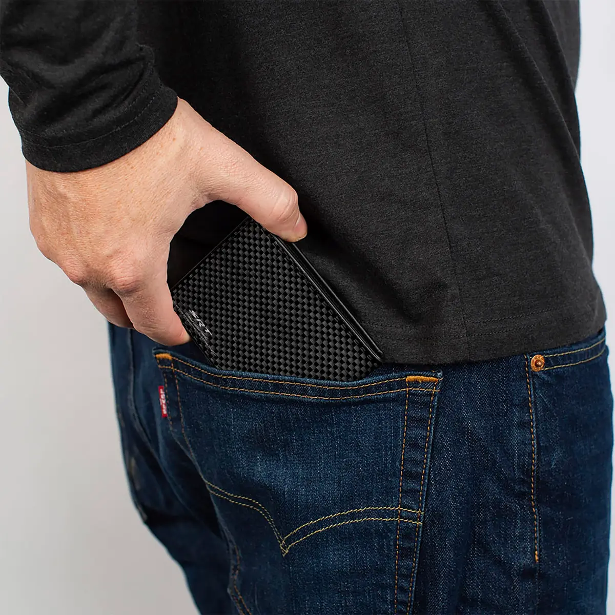 Buckle-Down Dodge Wallet, Bifold, SRT Carbon Fiber | Vegan Leather, Men - view 5
