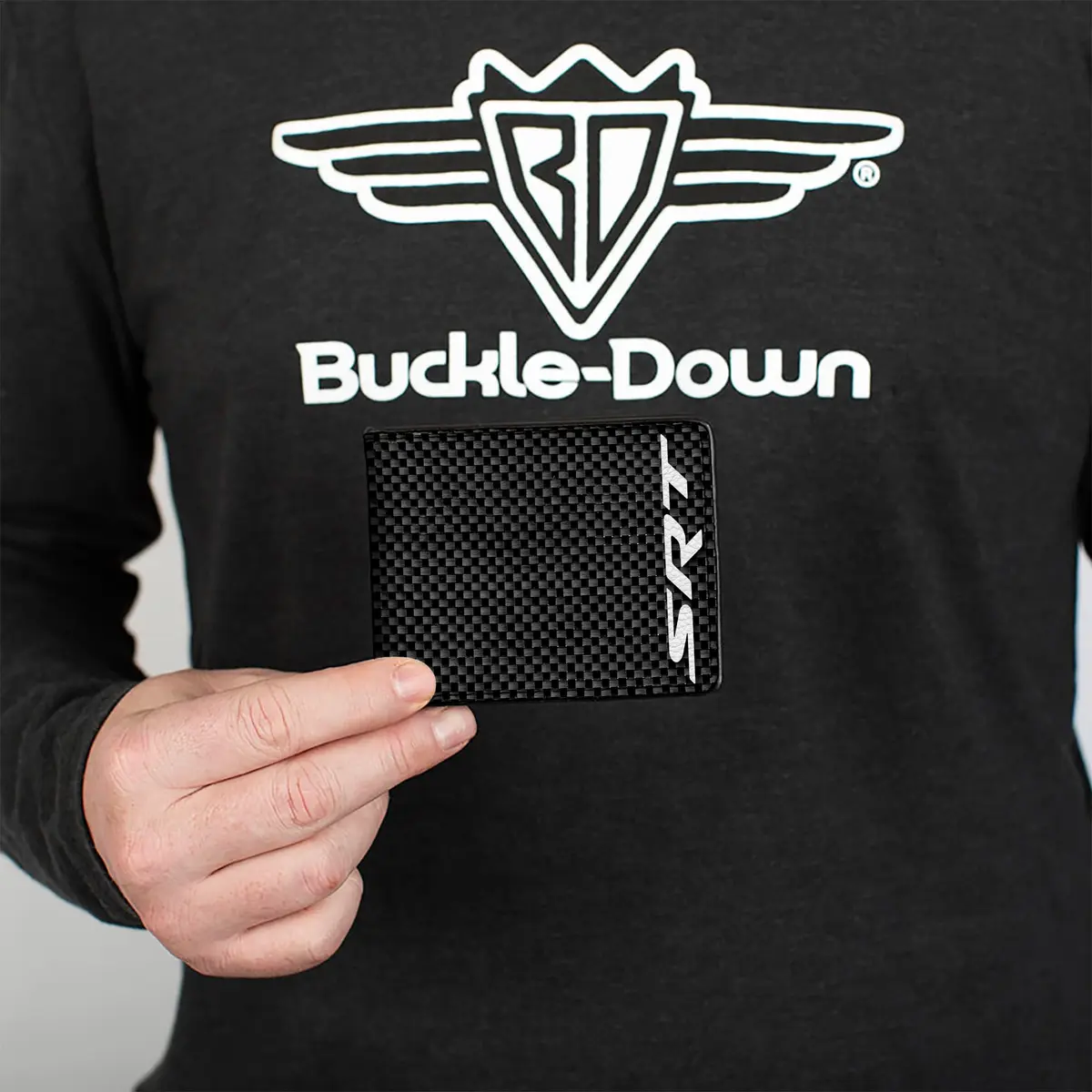 Buckle-Down Dodge Wallet, Bifold, SRT Carbon Fiber | Vegan Leather, Men - view 3