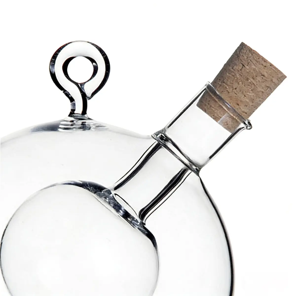 ELETON 2 in 1 Glass Oil and Vinegar Dispenser, Cruet with Ball Inner Chamber | Space-Saving Borosilicate Glass Bottle - view 9