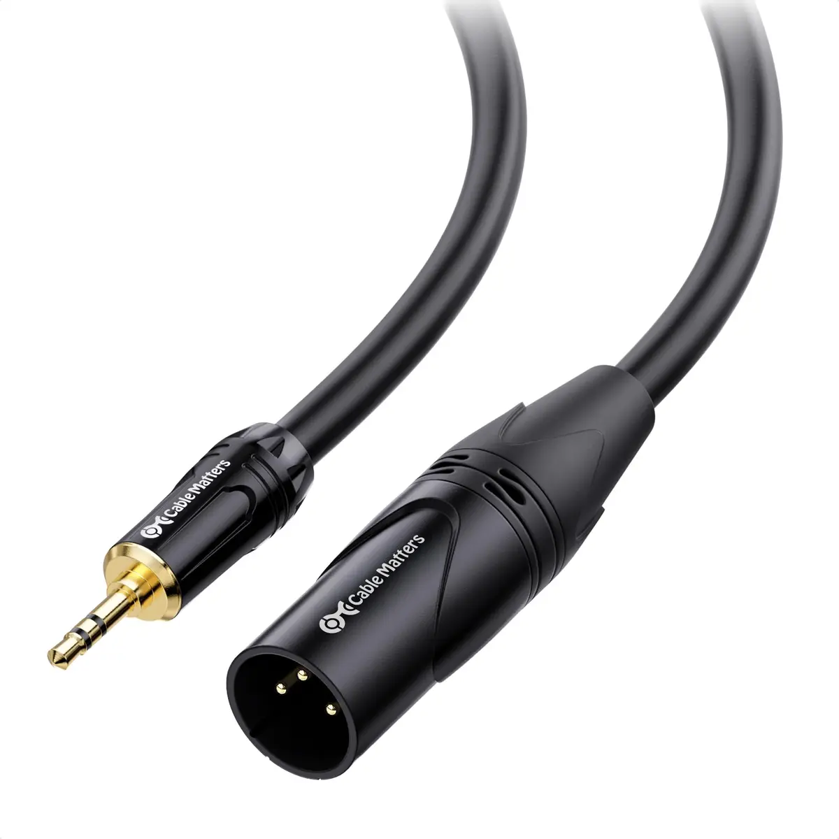 Cable Matters 3.5mm to XLR Male Cable, 1.8m (6ft) | Stereo to Mono Conversion for Audio Devices - main product image
