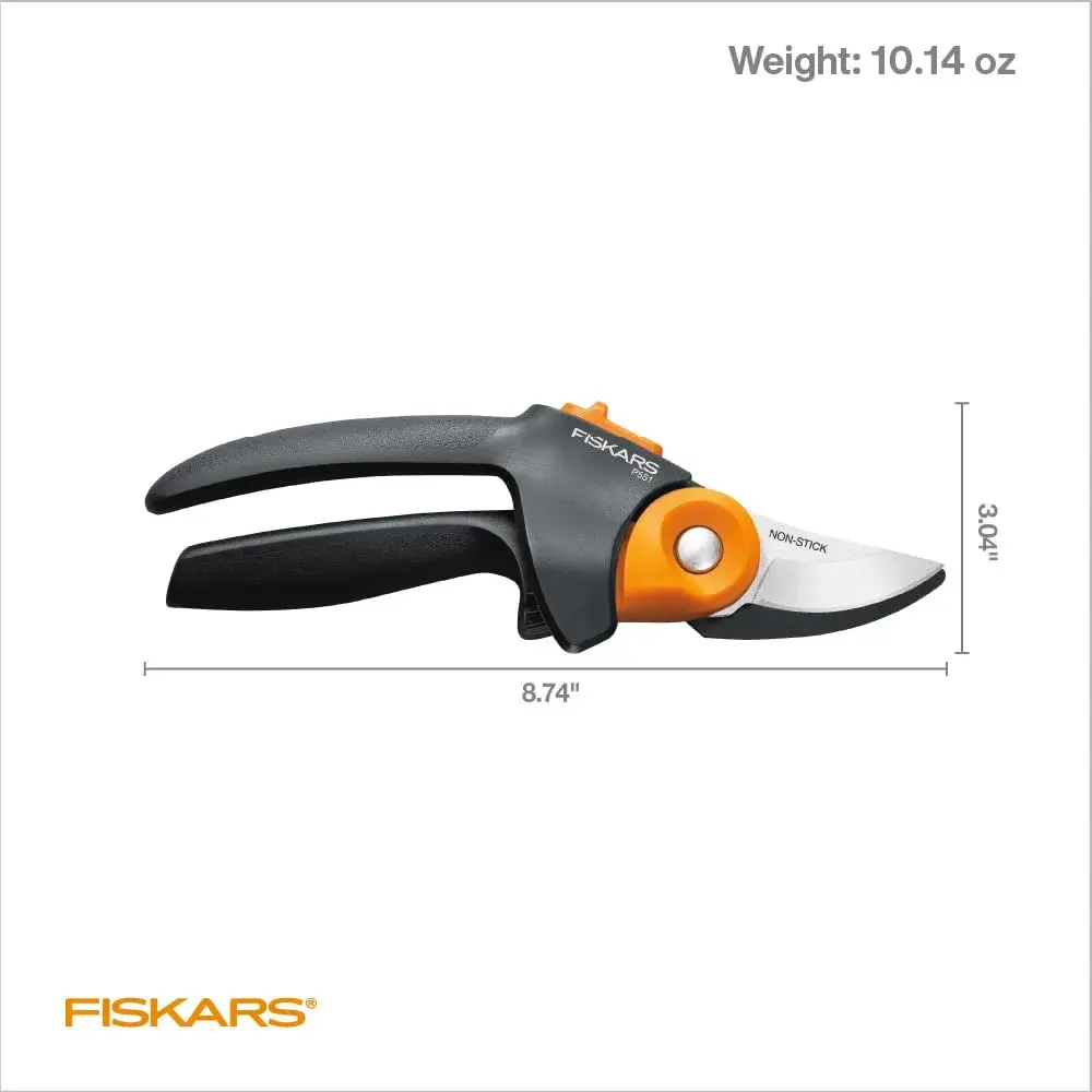 Fiskars PowerGear2 Bypass Pruning Shears 19 cm (3/4" Cut Capacity) | Patented Gear Technology Multiplies Power - view 6