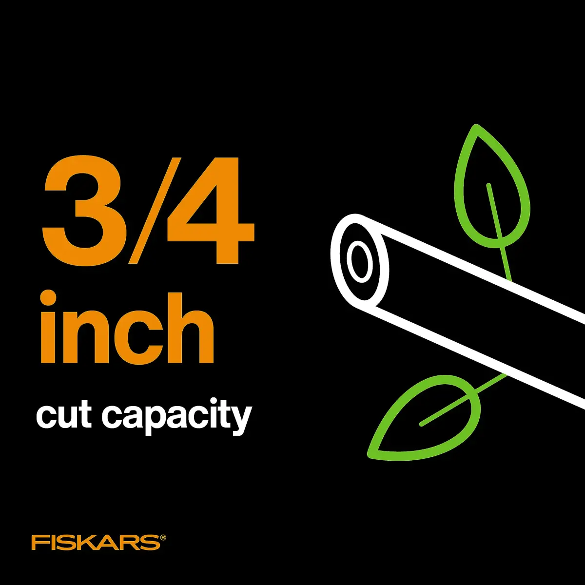 Fiskars PowerGear2 Bypass Pruning Shears 19 cm (3/4" Cut Capacity) | Patented Gear Technology Multiplies Power - view 7