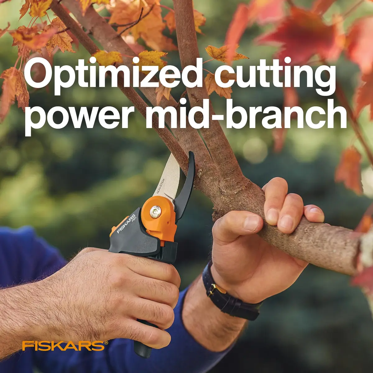 Fiskars PowerGear2 Bypass Pruning Shears 19 cm (3/4" Cut Capacity) | Patented Gear Technology Multiplies Power - view 3