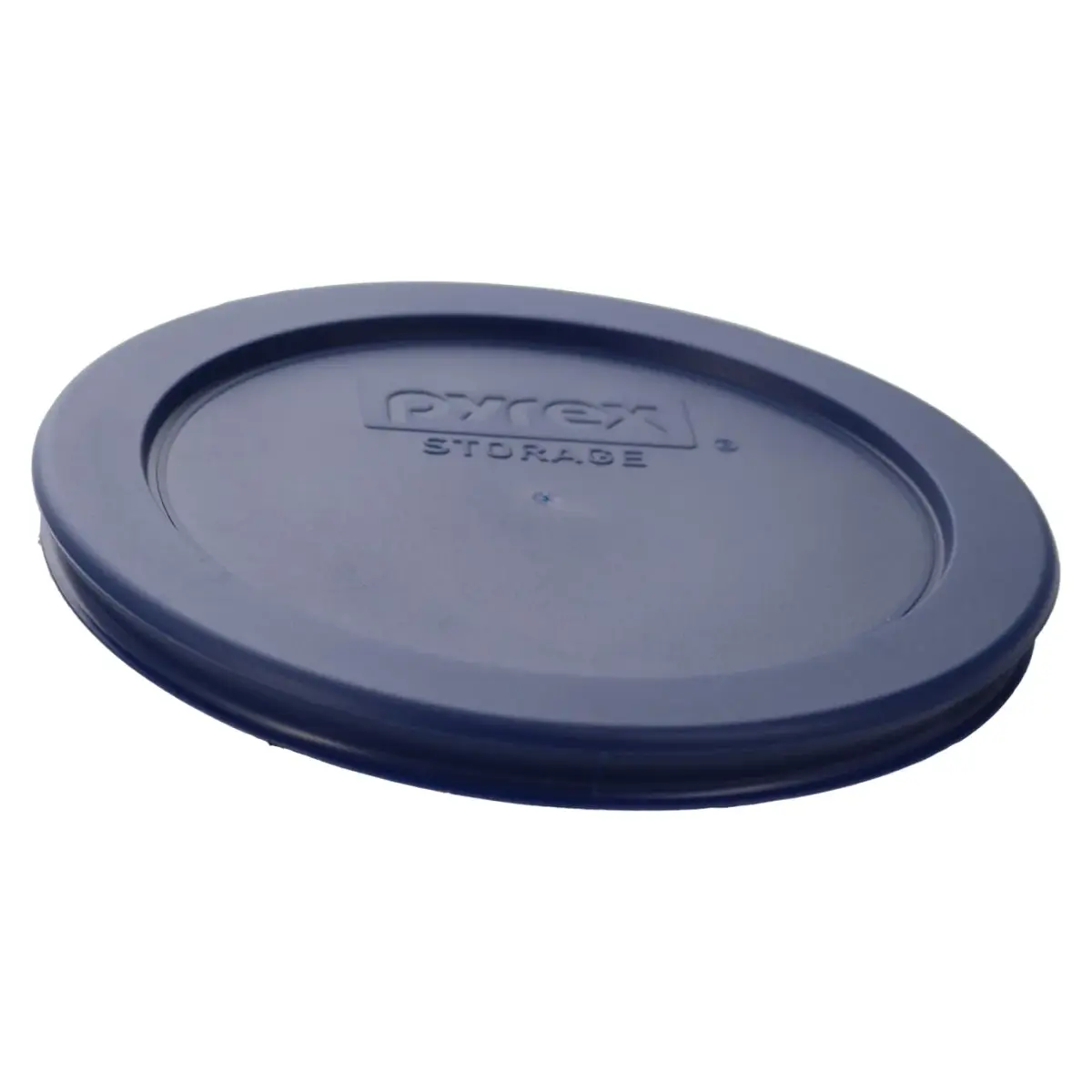 Pyrex 7200-PC Dark Blue Round Storage Lids - 2 Cup Capacity (4.75 inch Diameter) | BPA-Free Plastic, Dishwasher Safe, Resists Stains & Odors - view 6