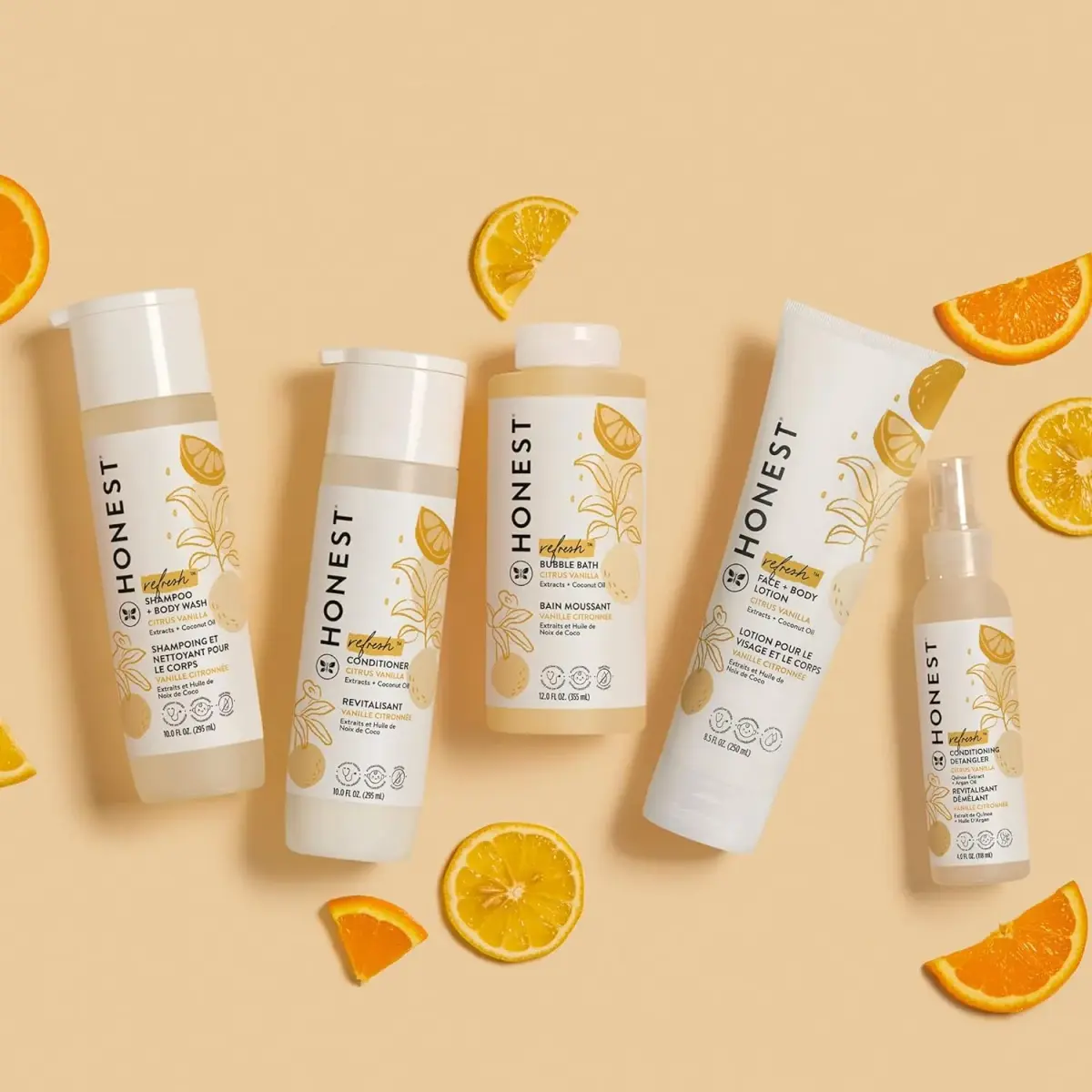 The Honest Company Conditioner, Tear-Free, Citrus Vanilla Refresh, 295ml (10 fl oz) | Gentle Formula for All Hair Types - view 3