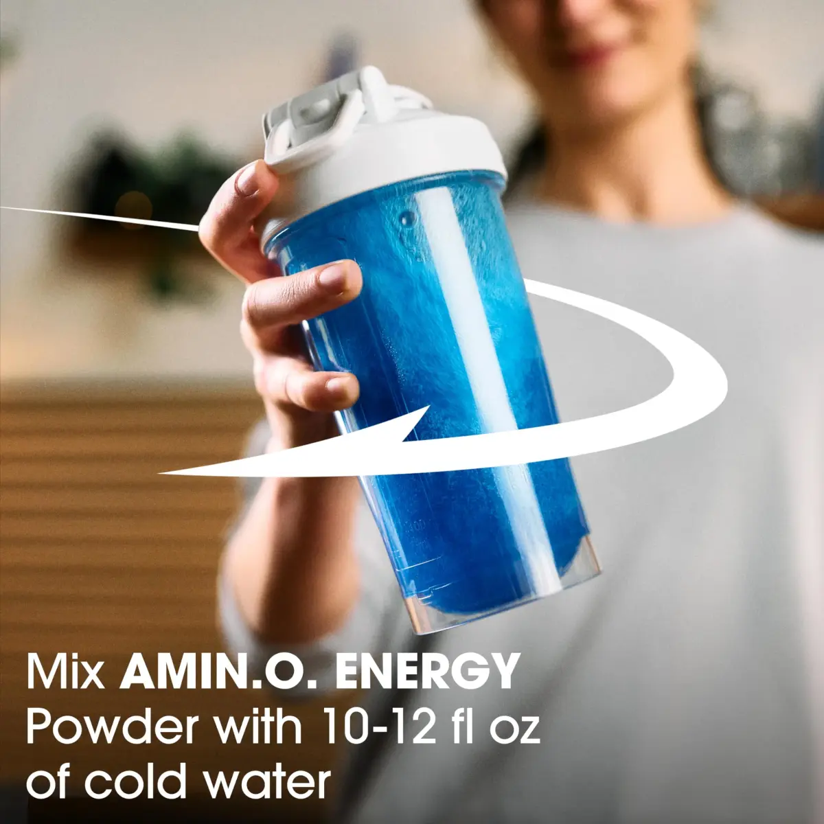 Optimum Nutrition Amino Energy Blue Raspberry Powder | 5g Amino Blend, 100mg Caffeine, 65 Servings (20.6 oz / 584 g) - view 6