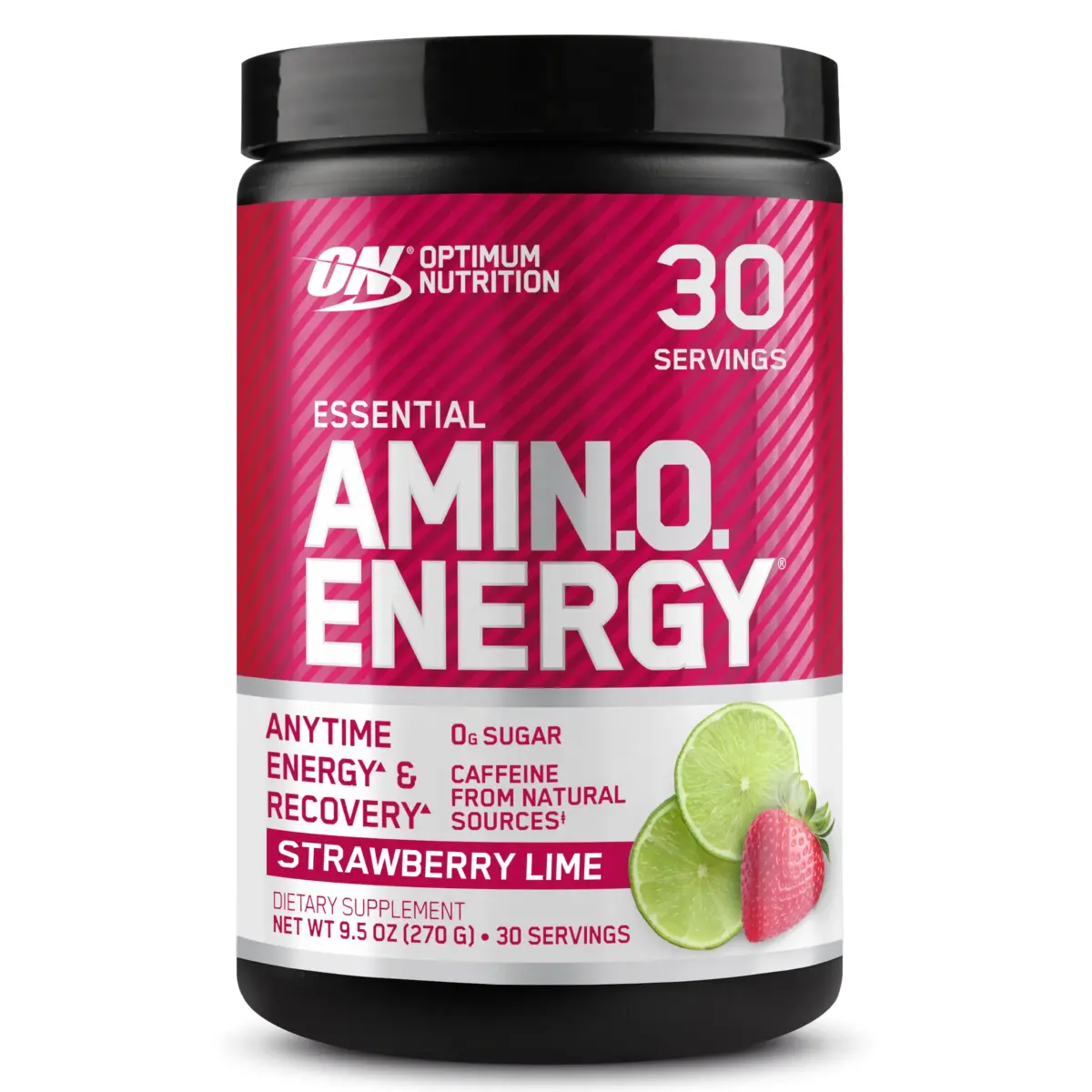 Optimum Nutrition Essential Amino Energy Powder, Strawberry Lime, 270 g (9.5 Oz) | Amino & Energy Blend - main product image