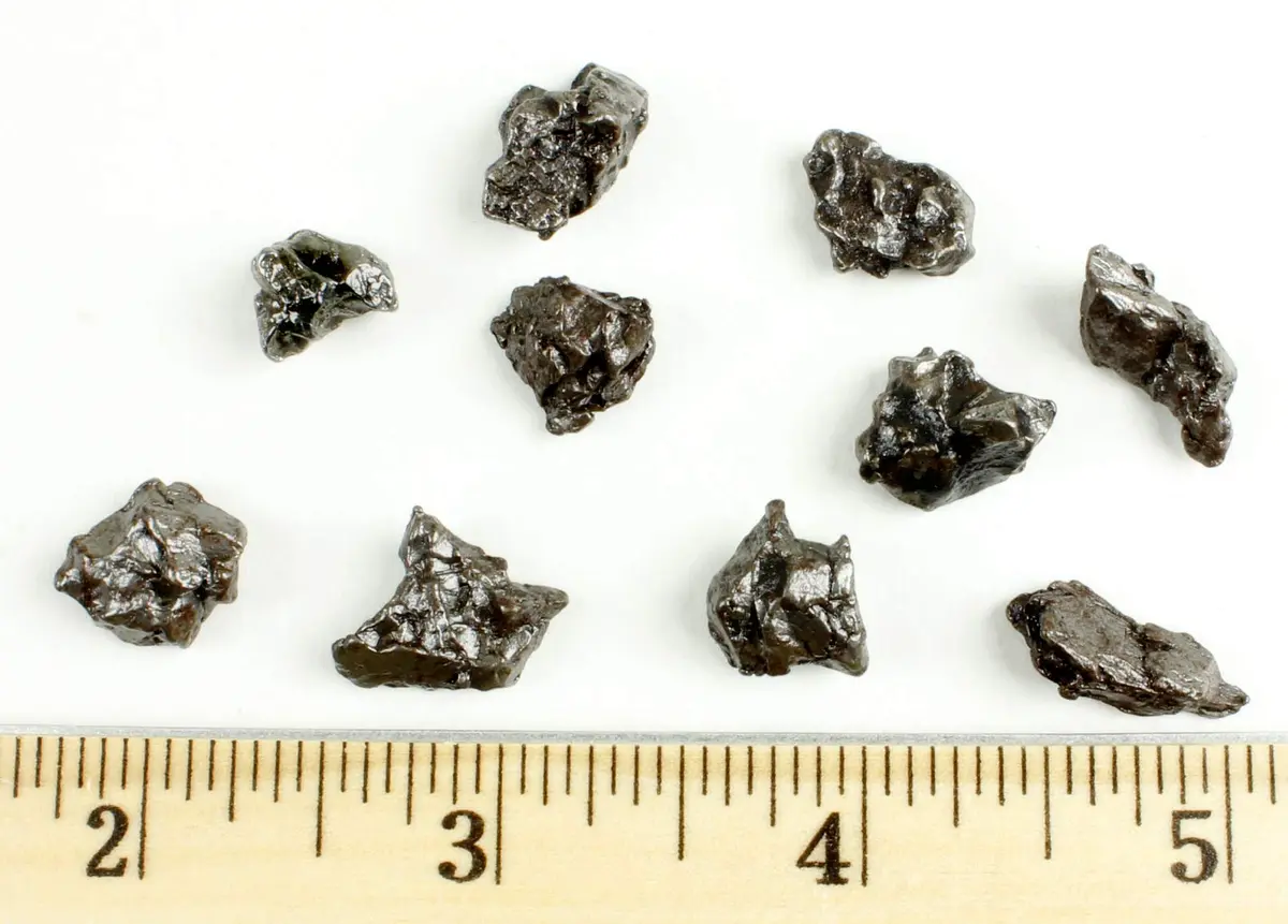DANCING BEAR Meteorite from Space, 3 pcs Campo del Cielo with Magnifying Box & Certificate | Genuine Iron-Nickel Meteorites (3/8-1/2 inch) - view 3
