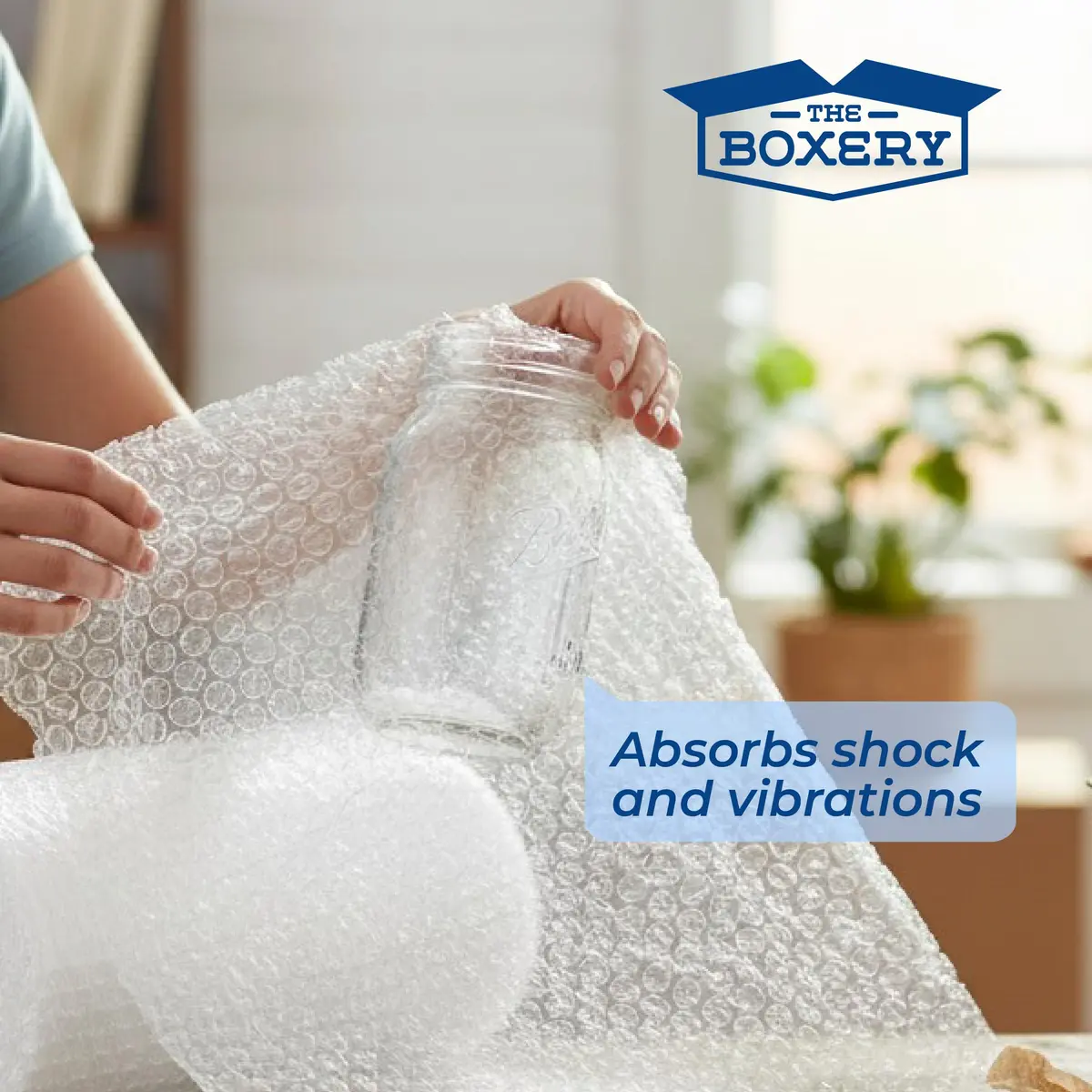 The Boxery Bubble Wrap 12 inch x 175 ft | Small 3/16 inch Air Bubbles for Packing & Shipping - view 6