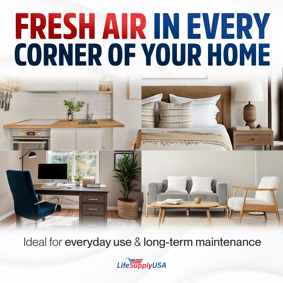 LifeSupplyUSA Classic 200/300 Series HEPA Filter Compatible with Blueair Air Purifier Models 201, 203, 205, 215B, 250E, 270E, 303 | Fiberglass, 18 3/4" x 14 3/4" x 2 1/4" - view 6