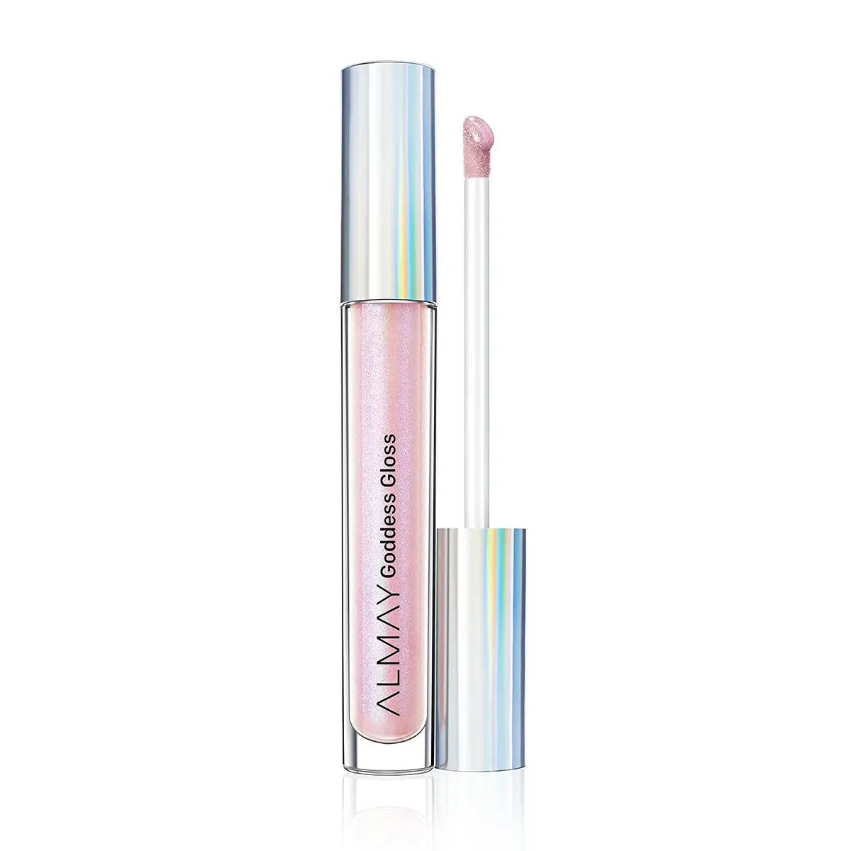 Almay Lip Gloss, Non-Sticky Lip Makeup, Holographic Glitter Finish, Hypoallergenic, 200 Angelic, 0.9 Oz | High-Glossy Sheer Lip Shine - main product image