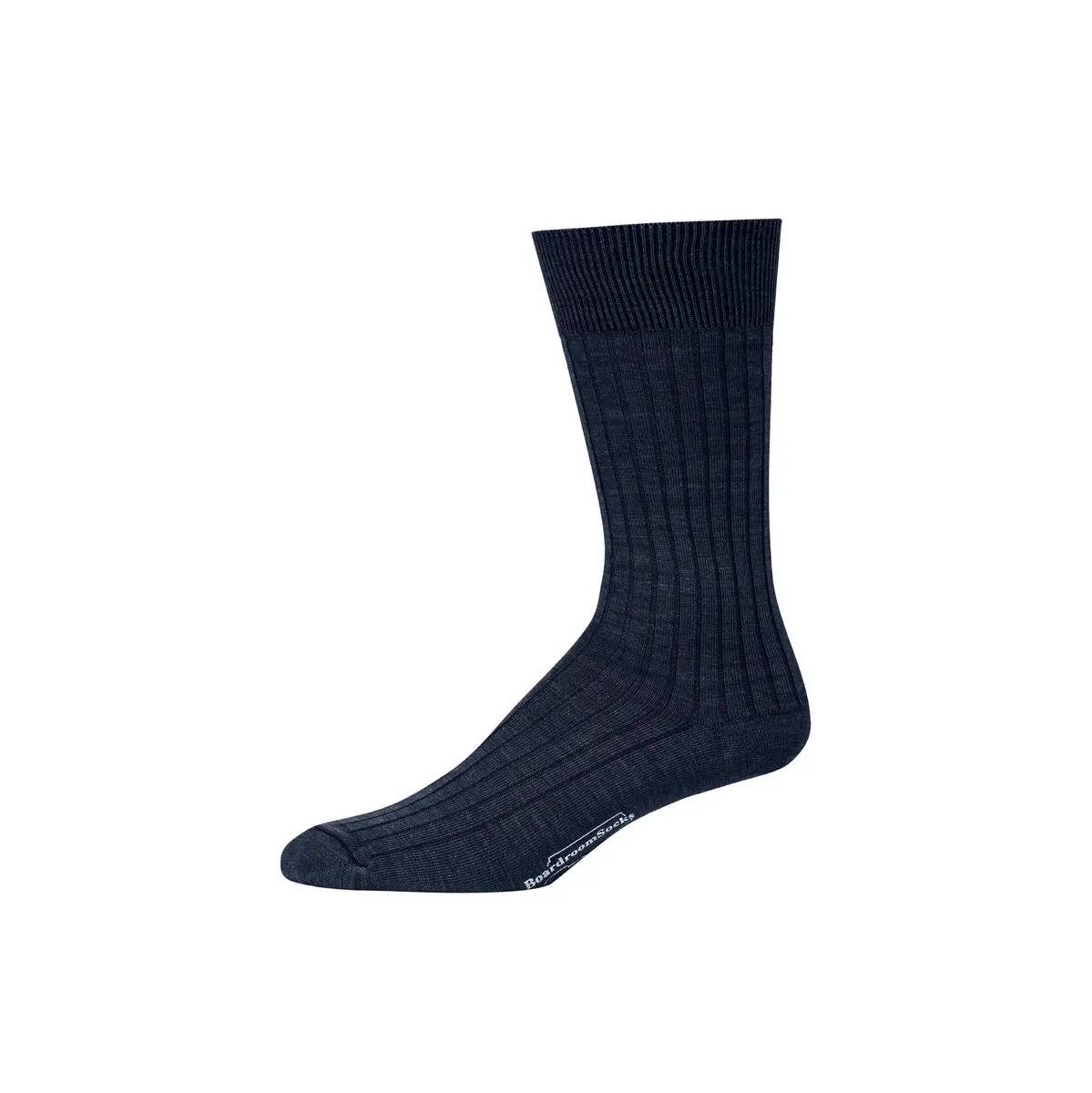 BoardroomSocks Merino Wool Mid-Calf Dress Socks for Men, Ribbed Style, 8-12 | Classic Comfort & Style - main product image