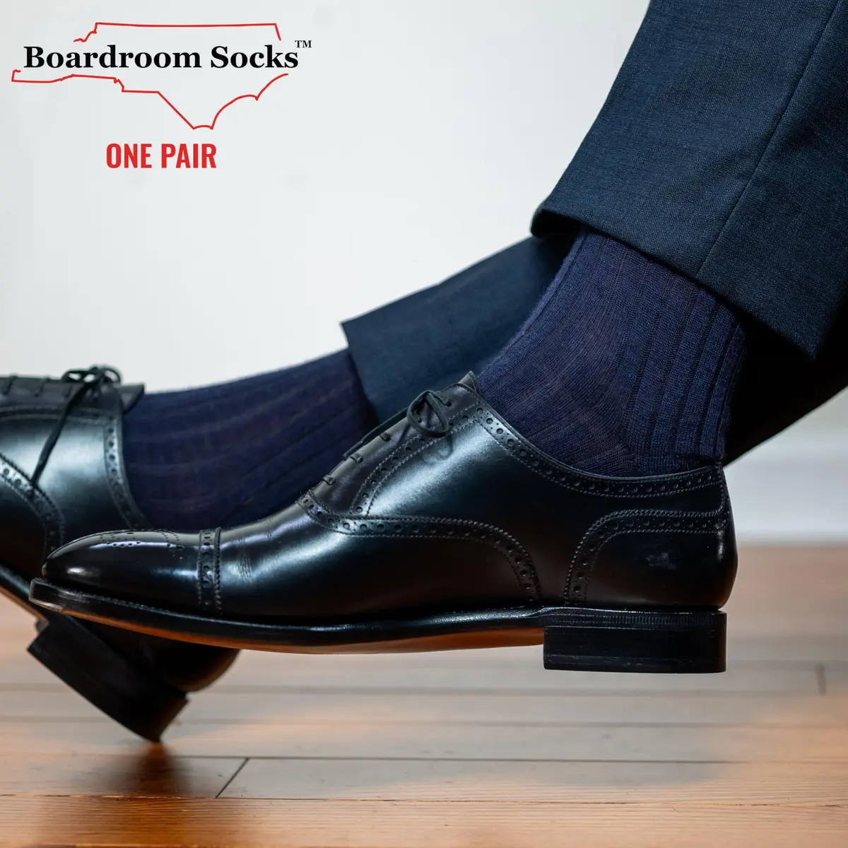 BoardroomSocks Merino Wool Mid-Calf Dress Socks for Men, Ribbed Style, 8-12 | Classic Comfort & Style - view 7