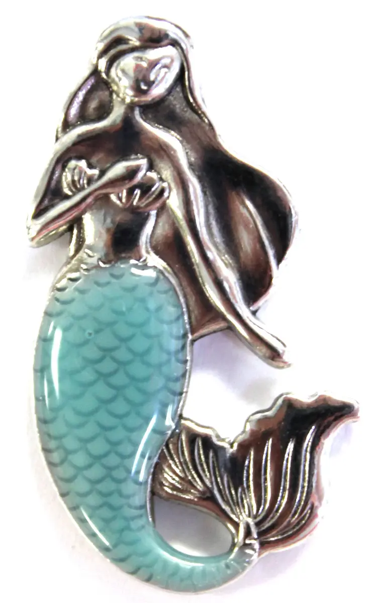 Ganz Magical Mermaid Wish Charm | Unisex Silver & Blue | Story Card Included - view 2