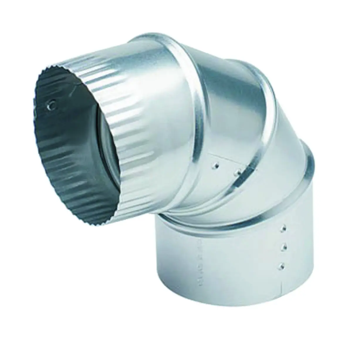 Deflecto Aluminum Elbow 3 Inch (7.62 cm) Adjustable 0-90 Degrees | Fire Resistant Bathroom Venting - main product image
