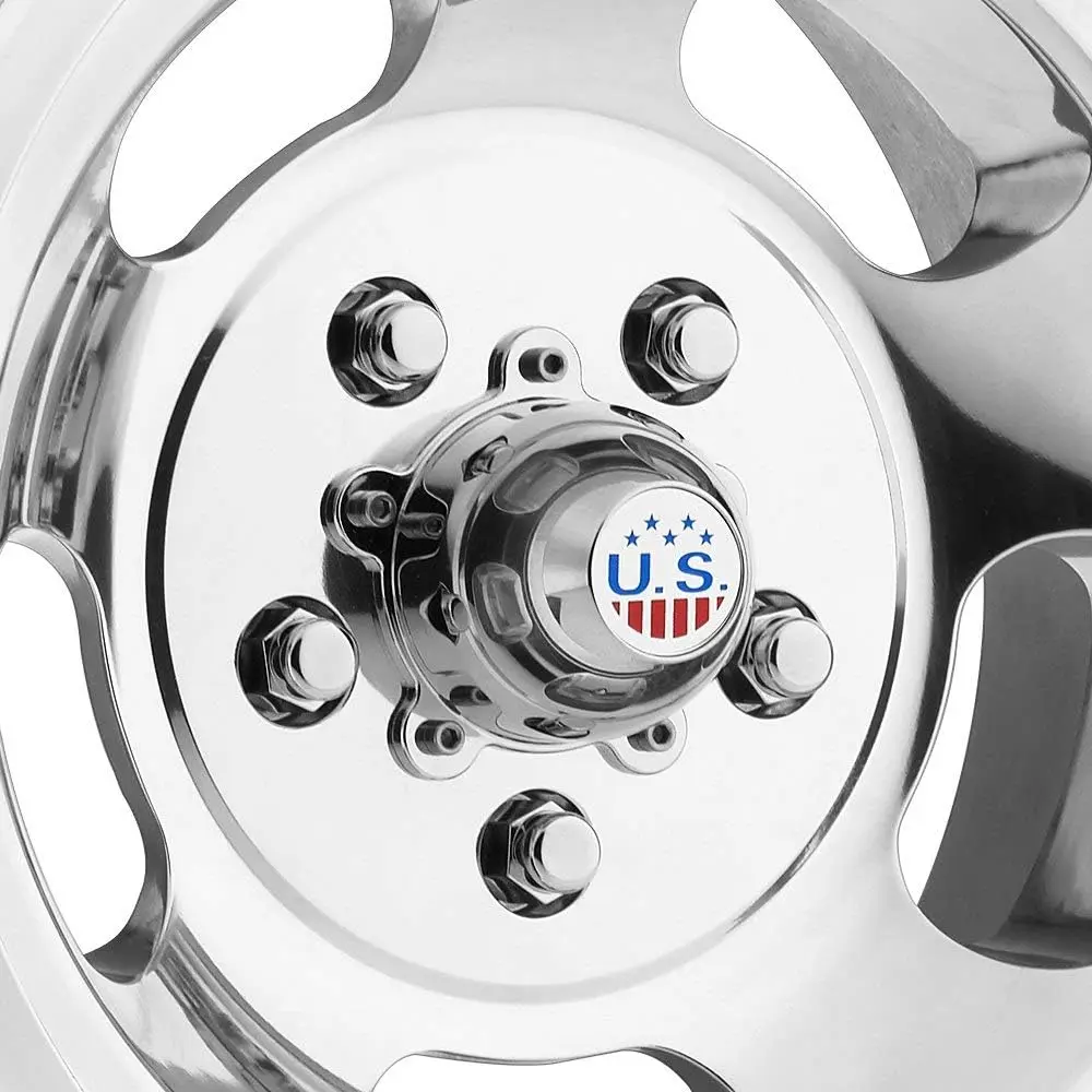 US Mags U101 INDY 15x8 5x4.75 HL-POLISH | Vintage Style Aluminum Wheel - view 3
