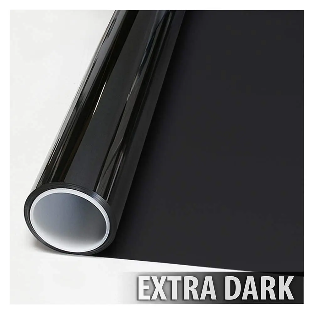 Buydecorativefilm Window Film Daytime Privacy and Sun Control Natural Black 5 | Extra Dark Black Tint with UV Block (48in X 12ft) - view 8