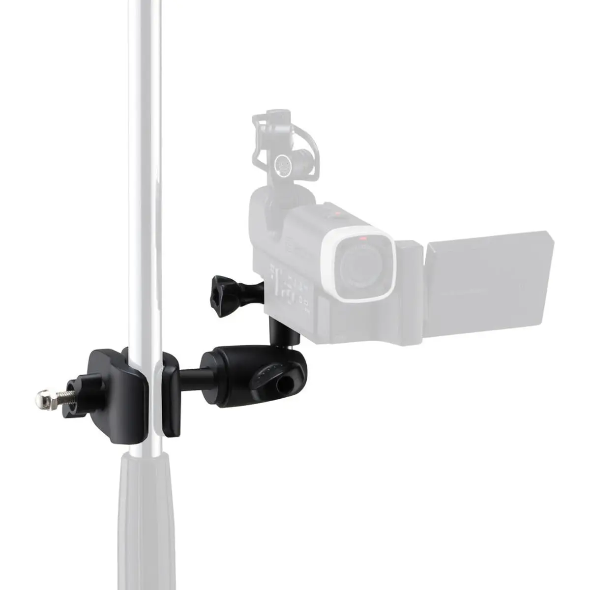 Zoom MSM-1 Mic Stand Mount | Round Clamp for Q2n-4K, Q2n, Q4n, Q8 | Black - view 2