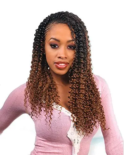 FREETRESS BRAIDS Water Wave 22" (4 Medium Brown) | Synthetic Bulk Braiding Hair, No Weft, Premium Fiber - main product image