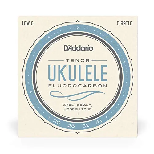 D'Addario Fluorocarbon Tenor Ukulele Strings EJ99TLG Low-G, 4-String Set | Bright Tone & Unsurpassed Intonation - view 2