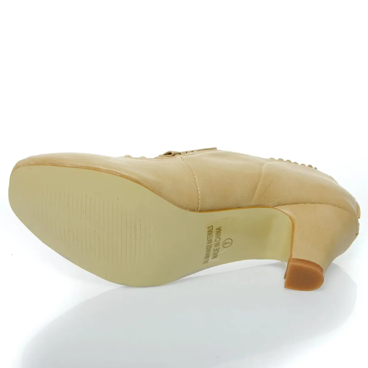 V-Luxury Womens 36-Mina4 Closed Toe Mary Jane High Heel Shoes, Nude, 6.5 | Fashionable & Comfortable - view 6