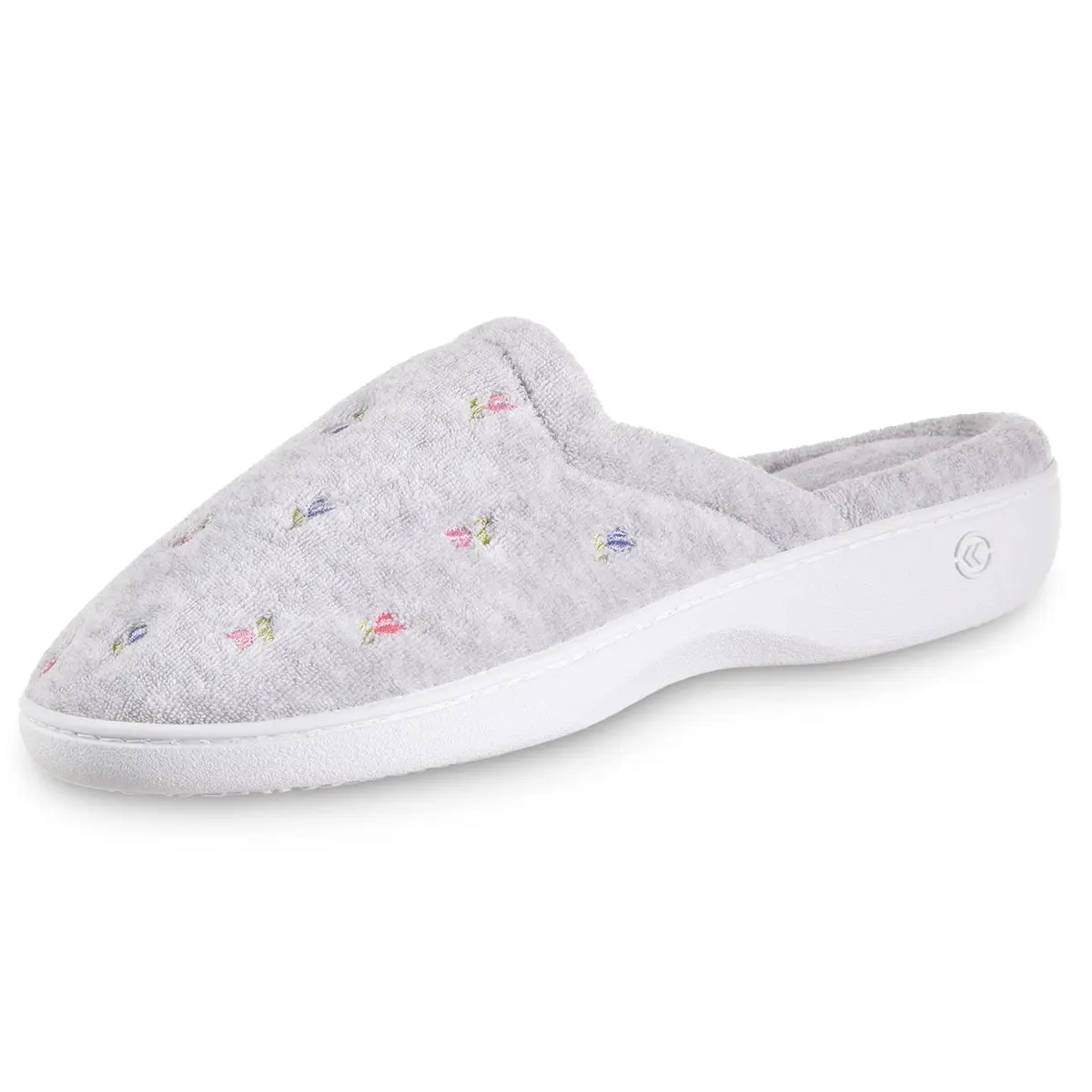 isotoner Women's Indoor/Outdoor Slip-on Secret Sole Clog Slippers 9.5-10 | Memory Foam Comfort & Heal Support - main product image