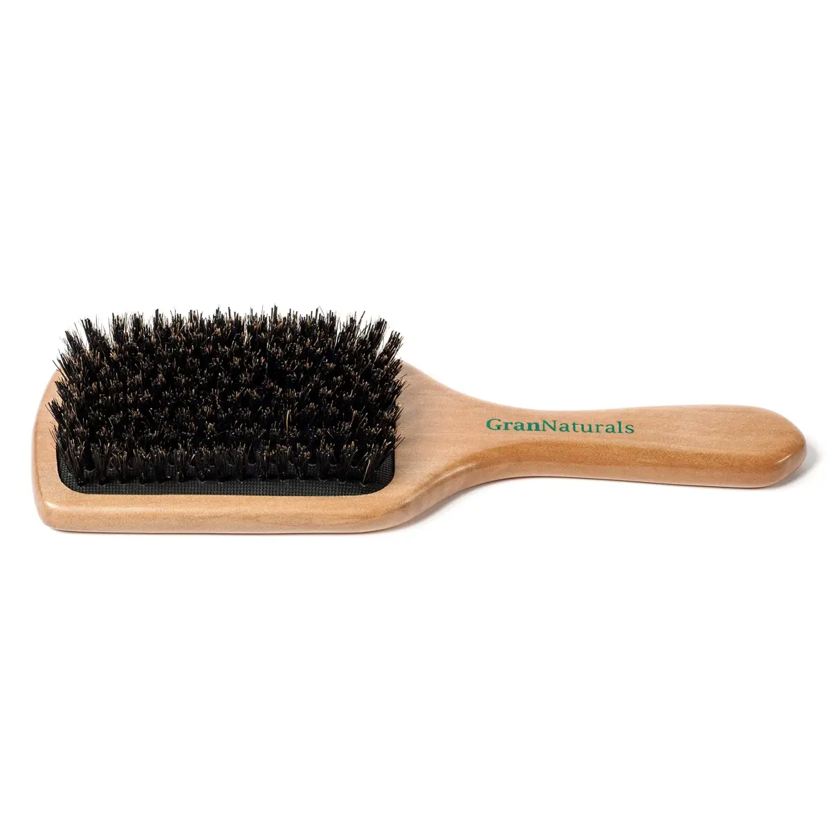 GranNaturals Boar Bristle Paddle Hair Brush | Natural Wooden Large Flat Square for Fine, Thin, Straight Hair - view 9