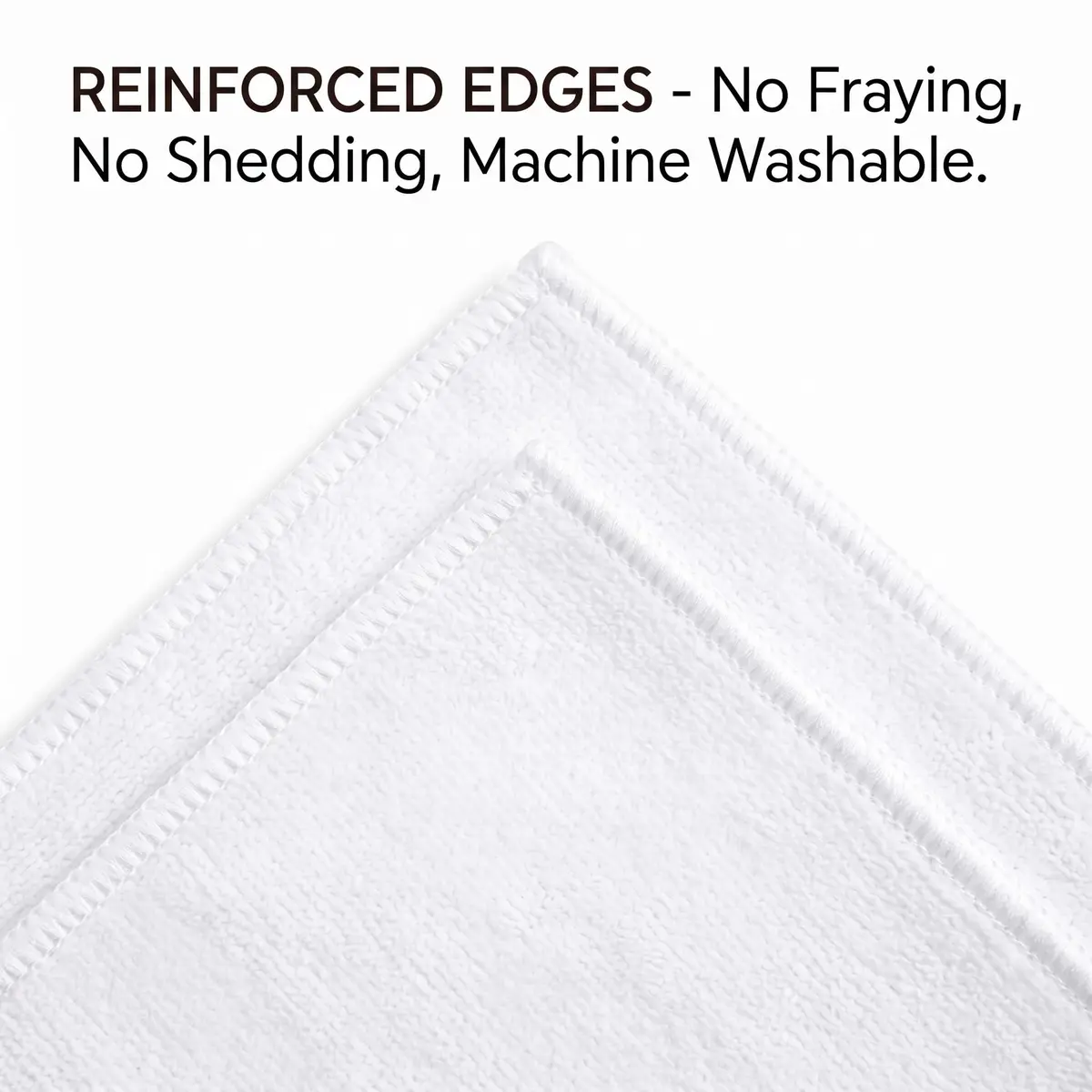 HUINI Microfiber Salon Towels, White, 12 Pack, 14 x 30 in (35.56cm x 76.2cm) | Absorbent & Durable for Hair Drying - view 5