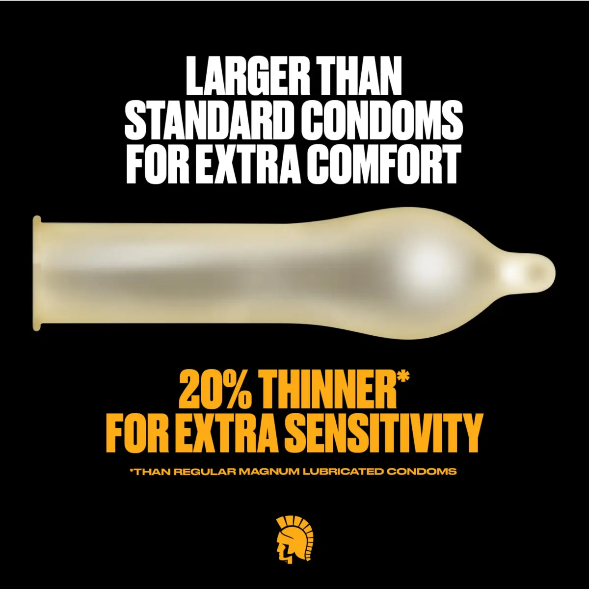 Trojan Magnum Bareskin Large Size Condoms 10 Count | Thinnest Magnum for Heightened Sensitivity - view 2